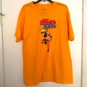 Naruto yellow L tee shirt